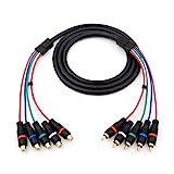Extend your YPbPr component video + stereo analog audio equipment by up to 6 feet (1.8 meters) Made with optimal-fitting RCA connectors without a death-grip and which also don't slip out too easily Supports all YPbPr video resolutions up to and inclu...