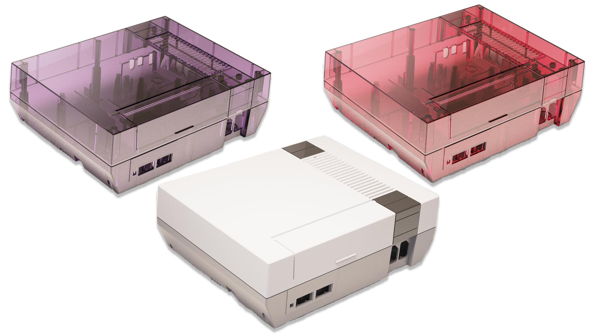 Original Color NES Shells + Purple Transparent