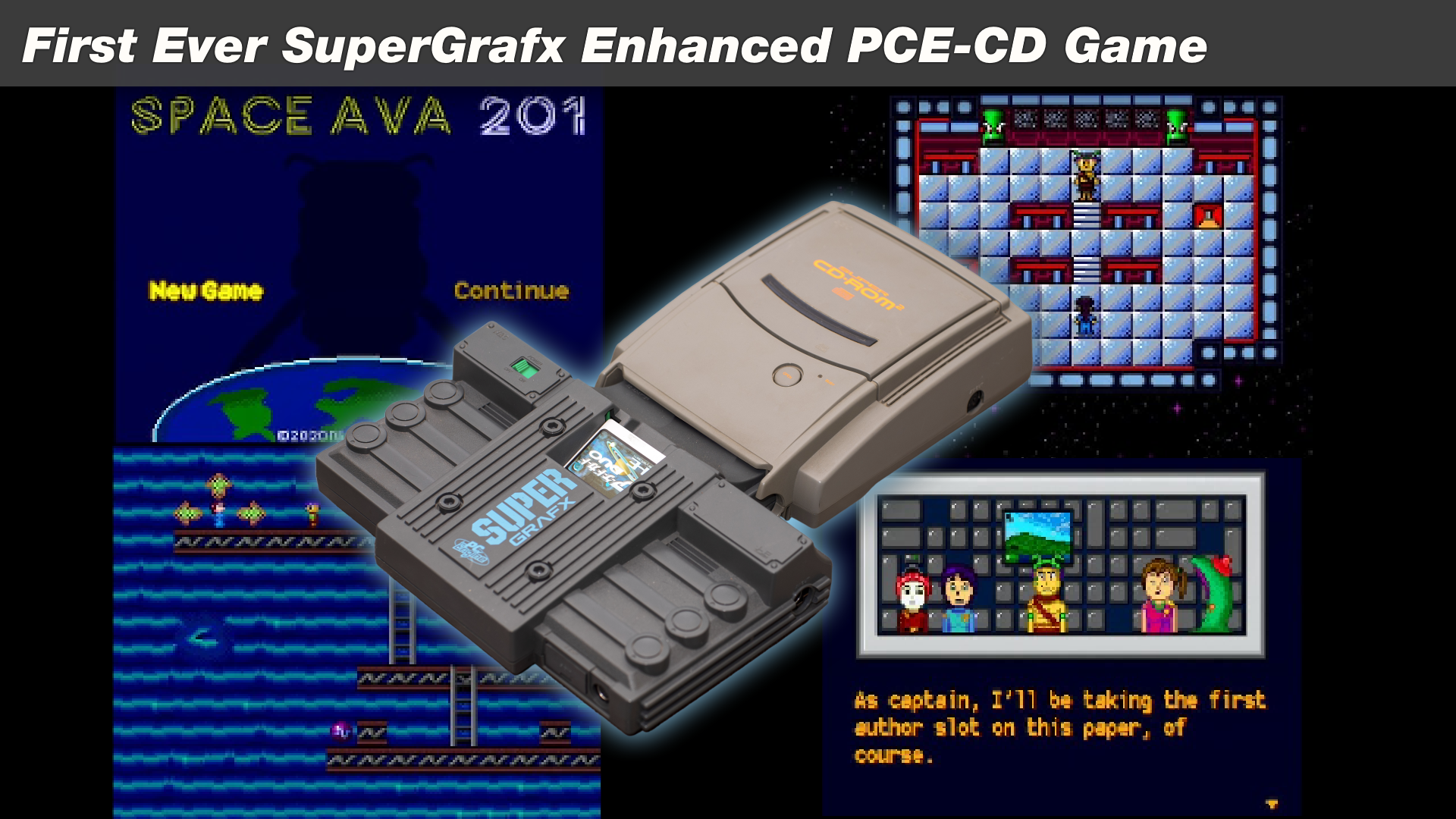 Space Ava 201: The First PC Engine CD Game With SuperGrafx Enhancements, and Arcade Card